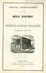 MS-135: George Currier’s Notes on the Lectures Delivered at the Medical Department of Pennsylvania College at Philadelphia, 1849-1850 by Karen Dupell Drickamer