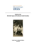 MS – 246: Papers of the Bond/Smith Families