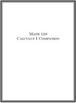 Calculus I Companion by Beth Campbell Hetrick and Kimberly R. Spayd